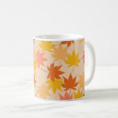 Mug Retro Chic Terracotta Orange Feuilles d'érable Aut (Devant droit)