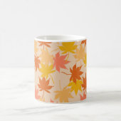 Mug Retro Chic Terracotta Orange Feuilles d'érable Aut (Centre)