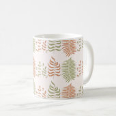 Mug Retro Chic Terracotta Vert Feuilles Vibrant Y2K (Devant droit)