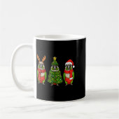 Mug Retro Christmas Green Cheek Conure Parrot Santa Re (Gauche)