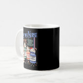 Mug Retro Christmas Nurse Social Icu Nurse Profol Xmas (Devant gauche)