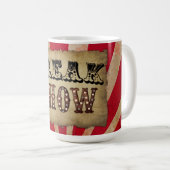 Mug Retro Circus Poster FreShow (Devant droit)