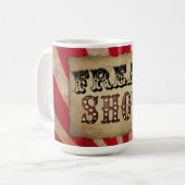 Mug Retro Circus Poster FreShow (Devant gauche)
