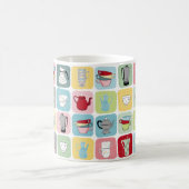 Mug Retro Coffee Pots and Cups (Centre)