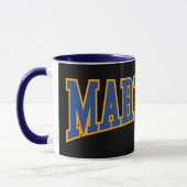 Mug Retro College Blue Orange Martiens Varsity Sport (Gauche)