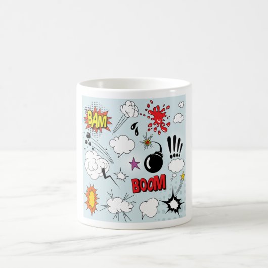 Mug Retro Comic Explosion Pop Art (Centre)