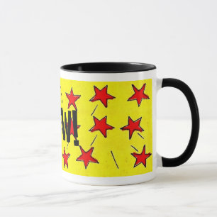 Mug Retro Comix Stars "WOW!"