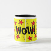 Mug Retro Comix Stars "WOW!" (Centre)