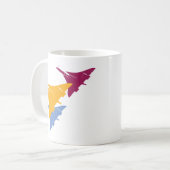 Mug Rétro conception de vol d'aviation d'avion de (Devant gauche)