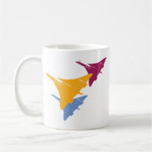 Mug Rétro conception de vol d'aviation d'avion de (Gauche)