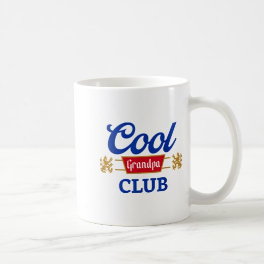 Mug Retro Cool Grandpa Club Family Matching Father's D (Droite)