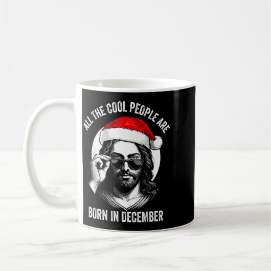 Mug Retro Cool People Are Born In December Christian C (Gauche)