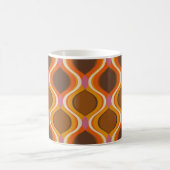 Mug Retro courbe sans couture motif. wallp style les a (Centre)