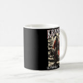 Mug Retro Creepmas Krampus Is Coming To Town Dark Humo (Devant droit)