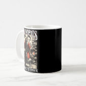 Mug Retro Creepmas Krampus Is Coming To Town Dark Humo (Devant gauche)