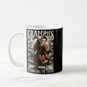 Mug Retro Creepmas Krampus Is Coming To Town Dark Humo (Gauche)