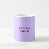 Mug Retro Dancing Queen Purple Nom Personnalisé Cafe M (Centre)