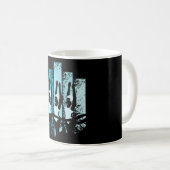 Mug Rétro de natation synchrone (Devant droit)