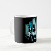 Mug Rétro de natation synchrone (Devant gauche)