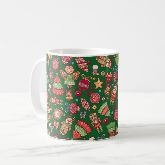 Mug Rétro de Noël (Devant gauche)