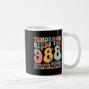 Mug Retro Demain a besoin de vous 9-8-8 Prévention du
