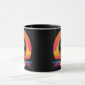 Mug Rétro design beauté avec lunettes de soleil (Centre)