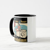 Mug Rétro dessiccateur de joint de femme au foyer (Devant gauche)