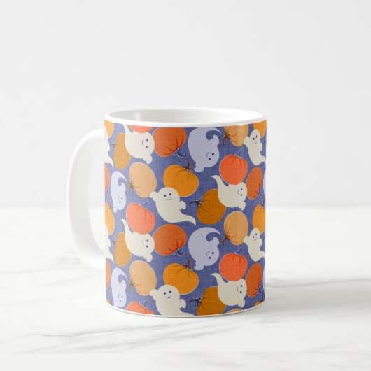 Mug Rétro d'Halloween en bas (Devant gauche)