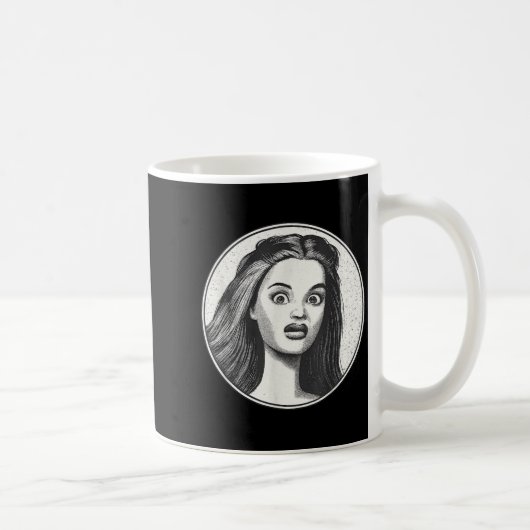 Mug Retro Disgusted Doll Face (Droite)