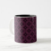 Mug rétro du centre-ville, violet foncé (Devant gauche)