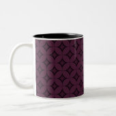 Mug rétro du centre-ville, violet foncé (Gauche)
