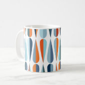 Mug Rétro du milieu du siècle, goutte forme motif. (Devant gauche)