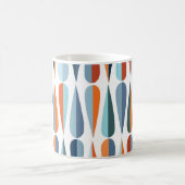Mug Rétro du milieu du siècle, goutte forme motif. (Centre)