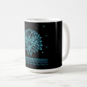 Mug Retro Eagle Synthwave - Neon Flying Predator (Devant droit)