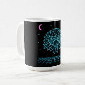 Mug Retro Eagle Synthwave - Neon Flying Predator (Devant gauche)