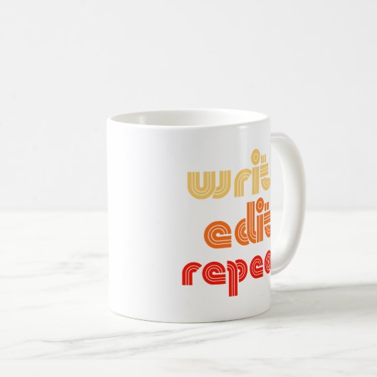 Mug rétro écriture modification (Devant droit)