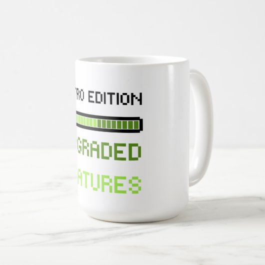 Mug Retro Edition Upgraded Features Pixel Art Gaming  (Devant droit)
