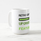 Mug Retro Edition Upgraded Features Pixel Art Gaming  (Devant gauche)