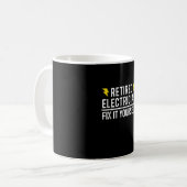 Mug Rétro Electrician Fix It Yourself Funny Venin (Devant gauche)