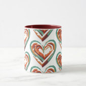 Mug Rétro en forme de coeur (Centre)