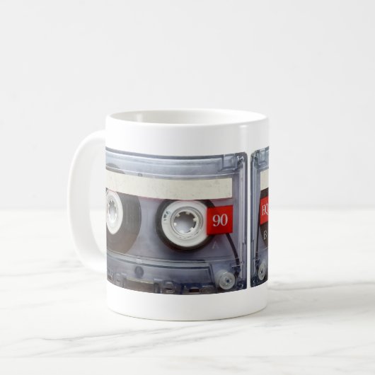 Mug Rétro enregistreur à cassettes d'amusement (Devant gauche)