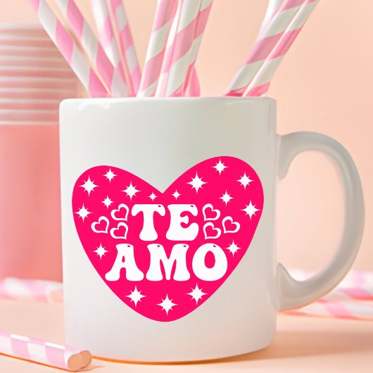 Mug Rétro Espagnol Je t'aime Te Amo Saint Valentin