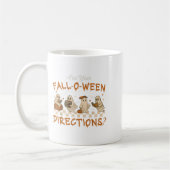 Mug Retro Êtes-Vous Tombé O Ween Directions Enseignant (Gauche)