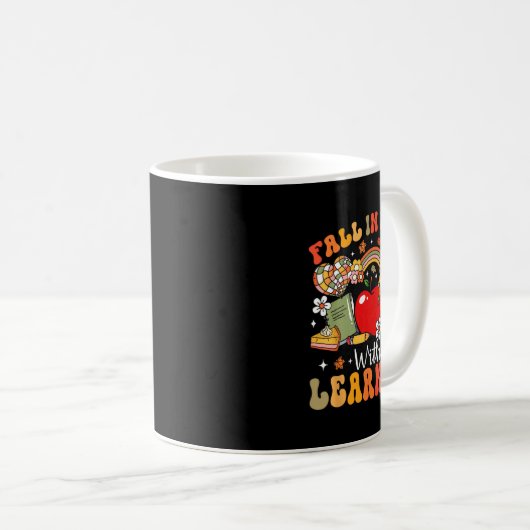 Mug Retro Fall In Love Avec Apprentissage Automne Citr (Devant droit)