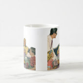 Mug Retro Family Sert Maman Petit déjeuner en Bed (Centre)