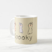 Mug Rétro Fantôme Spooky lettrage à la main (Devant gauche)