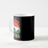 Mug Rétro Fat Kitten Tee Drôle Chat Fats Lolling (Devant gauche)