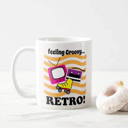 Mug Retro Feeling Groovy (Avec donut)