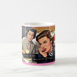 Mug Rétro femme au foyer "aucun traitement pour