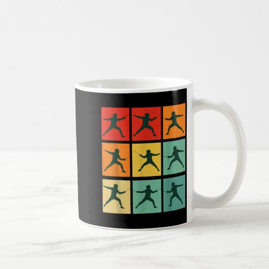 Mug Retro Fencing For Christmas Srty Fencer Athlete (Droite)